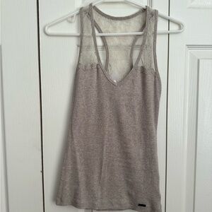 Guess Tan Racerback Tank Top